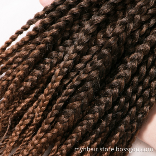 Short 14 Inch ombre Crochet Hair Extensions 22 roots/pack brown blond,black color synthetic Braiding Hair Box Braids Hair